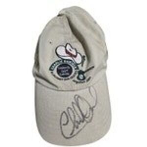 Charlie Daniels Signed Hat Autograph Angelus Jam Celebrity Golf Classic Tan Cap